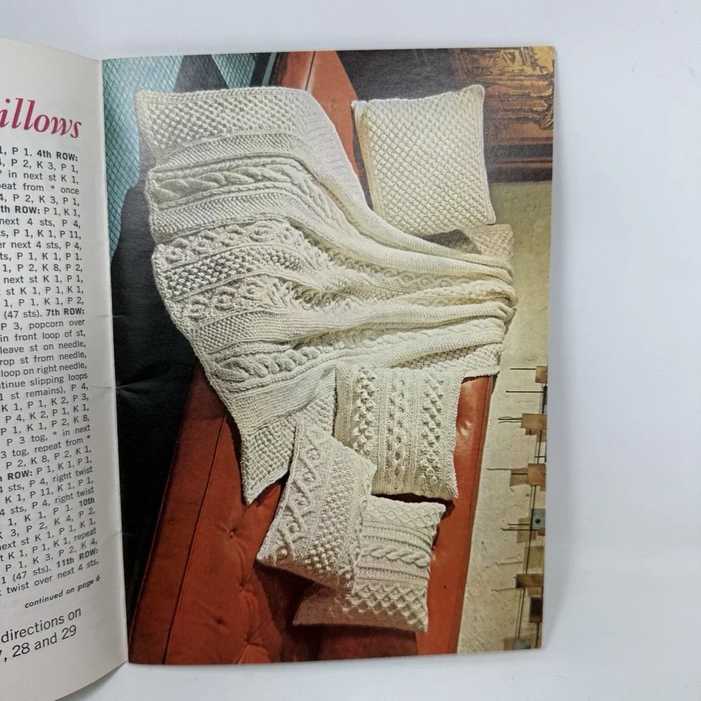 Vtg Aunt Lydia's Rug Yarn Collection Star Book No. 225 Knitting Crochet Patterns